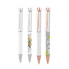 In stocked! Wholesale sublimation Hollow Ballpoint pens colorful Empty rod bullet nip pens heat transfer Signature pen Advertising printing B0007