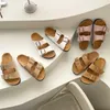 Fall 2023 design new open-toe belt buckle sandals are versatile with thick soles women wear slippers Shoe clearance