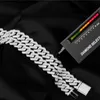 Hotsale Iced Out 14mm Mens Miami Cuban Link Netlace Hip Hop Lad Moissanite Diamond Bling Prong 925 Silver Moissanite Chain
