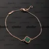 bracelets à breloques designer luxe vc lettre 5 mini fleur à quatre feuilles diamant boucle or 18 carats argent 925 bracelet en diamant gravé boucle trèfles d'emballage d'origine