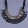 Choker Bohemian Style Statement Halsband Tre färgalternativ Handgjorda TASSEL HARD