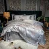 Bedding conjunta de ponta o estilo europeu escavado, cetim de quatro peças conjunto de algodão de luxo Jacquard Wedding Pure Pure