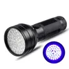 Torcia UV Torce di illuminazione portatili 51 LED 395 nM Palmare portatile a luce nera Rilevatori di urina e macchie di animali domestici Torce elettriche crestech