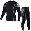 Running Sets 2023 18 Mens Skins Compression Skulls Printing Long Sleeve T Shirts And Pants Size S-4xl