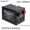 12V 120AH 150AH LIFEPO4 Batteripaket 200AH Batteri Inbyggt BMS RV Solar Energy Storage Boat Motor Lithium Battery Pack