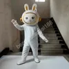 Disfraz de mascota de conejo encantador de Navidad traje de personaje de dibujos animados traje de Halloween adultos tamaño fiesta de cumpleaños traje al aire libre caritativo