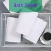 Textiles para el hogar Bordado Logotipo personalizado Toalla de baño blanca Algodón Sólido Baño Ducha Hogar Aguas termales Sauna Spa Salón de belleza Toallas Toallas de mano para la caraLT246