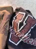 Herr t-shirts gotisk bokstavströja amerikansk vintage bomullshortsleeved tshirt män kvinnor hiphop gammal tvättad överdimensionerad avslappnad unisex punk topp z0220