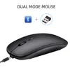 Mouse wireless Bluetooth ultrasottile Ricaricabile Tablet Notebook Office Dual Mode Bluetooth e mouse 2.4G Silenzioso