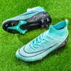 Sapatos de segurança homens futebol tffg high tornozelo botas de futebol adolescentes crianças adultos chutes grama treinamento de tênis esportivo women 32 230220