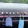 Cartoon mini haken schattige auto dier plakkerige haak interieur opslaghanger voor sleutel USB -hoofdtelefoonkabel Auto -accessoires