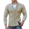 Heren truien wintertrui elastische herfst rek alle match trendy vrije tijd pure color heren sweatermen's