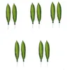 Fleurs décoratives 10 Pcs Plantes Décor Artificielle Guirlande De Lierre Tissu Hawaïen Feuille De Vigne