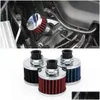 Air Filter 12Mm 25Mm Car For Motorcycle Cold Intake High Flow Crankcase Vent Er Mini Breather Filters Pqyait12 Drop Delivery Mobiles Dhhml