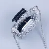 Modische, glänzende silberne Eckperle in Kontrastfarbe, tragbare Acryl-Umhängetasche mit Perlenkette und Umhängetasche 230220