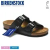 Designer Birkinstock tofflor Tyskland Boken Double-Button Cork Slippers Boken Men's and Women's Shoes Summer Fashion Arizona