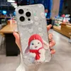 かわいいウサギブリンブリンダイヤモンドケース Iphone 14 プラスプロマックス 13 12 11 高級ソフト TPU ブリンブリンラインストーングリッタースターシャイニー星空細かい穴クリアゲル電話バックスキン