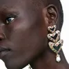 Pendientes colgantes Araña para adolescentes Colgante de perlas Accesorios de moda Lindo Amor Modelado Instagram