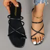Slippers 2022 Summer Women Slippers Beach Fashion Flats Slip on Square Toe Slides Woman Outdoor Casual Shoes Zapatos Para Mujer Z0220