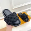 Designers Pool Pillow Mules Women Sandals Sunset Flat Comfort Dhgate Mules Padded Front Strap Trapers Fashionable Ease to-Wear Style Slides With Box