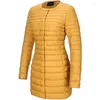 Women's Trench Coats Giolshon Women Quilted Lightweight Puffer Jacket Spring Autumn Fashion Long Padded Bubble Coat Solid Color Outerwear