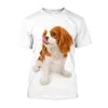 Męskie koszule Jumeast 3D Labrador Puppy Pied Drukowane T-Shirty Owportized Cute Animal Graphic for Men Baggy Streetwear Ubrania estetyczne