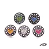 Charmes Rétro Coeur Noir Amour Strass Bouton Pression Femmes Résultats De Bijoux 18Mm Métal Snaps Boutons Diy Bracelet Bijoux En Gros Dhdyv