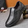 Kleding schoenen heren echte lederen schoenen 3846 hoofd zachte antislip rubberen loafers casual plus fluwelen herfst winter luxe 230220