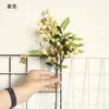 Dekorativa blommor konstgjorda blommor olivfruktgren bukett grönska växt dekoration för bröllopsfest hem trädgård diy rekvisita leverans