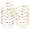 Anklets DoreenBeads 304 Stainless Steel Curb Link Chain Anklet Enamel Gold Color For Women Jewelry Gifts 23.5cm(9 2/8") Long 1 Piece