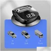 Bluetooth Car Kit FM Transmitter Wireless 5.0 Radio Modator USB Charger Hands Oux O Mp3 Player Drop Dropiles Motorcycles Elec Dhzz9