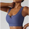Yoga Outfit 2023 Seamless Women Sports Bra Wireless Ribbed Crop Top Push Up Solid Female Bras Sexy Tank Fitness Casual Workout Gym Wear