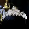 Tiaras 2022 new baroque bride crown tiara bow birthday crown European vintage wedding dress jewelry Z0220