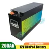 12.8V 200AH LifePo4バッテリー100A BMS RV Xenon Light Solar Energy Storage Inverter用12Vリチウムバッテリー