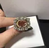 Роскошные бриллианты дизайнерские кольца Red Gems Gold G Письма Love Ring для женских дизайнеров ювелирные украшения модное жемчужное кольцо свадебное подарок 925 Серебряное новое