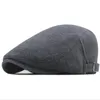 Berets Classic Newsboy Hat British Retro Man Painter Cap قابلة للتعديل إلى الأمام القبعات الفنية المسطحة قبعات Beret Boina Casual Eval Europe America Barett BC320