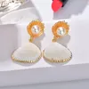 Dangle Earrings & Chandelier Korean Natural Shell Drop Sweet Lvory Color Bohemian Stars Summer Conch Sea Clip On Earring Boho 2023Dangle