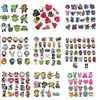 1 set Pack 7 kinds Hot jibz cartoon croces charm Shoe Charms wholesale DIY PVC Shoe Aceessories Fit Sandals Decorate kids Gifts