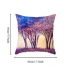 Pillow /Decorative Elephant Case Customized Tree Oil Painting Printed Room Living Sofa Series Peach Skin Silk Pillowcase For MenCushi