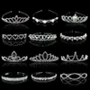 Tiaras 20 -stijl kind schattige prinses tiaras en kronen kristal hoofdband bruids kroon bruiloft feest accessoires meisjes mode haar sieraden z0220