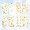 Anklets 8 Sheets Scrapbooking Sticker Gift Stickers Round Label Washi Tape Foil Material Stationery Mushroom