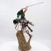 Anime Manga 29cm Atak na tytan anime figura mikasa pvc akcja figura levi figurina kolekcja modelu zabawek dla prezentów