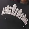 Tiaras Goldsilver Color Tiaras Crystal Pearls Crowns Rhinestone Hoofdbanden voor vrouwen meisjes bruid noiva bruiloft haar sieraden z0220