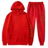 Män kvinnor casual tracksuit vår hösten män set fast färg sportkläder varumärke hoodie byxor kläd mode 2 stycken set sport kostymer A015