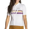 Giacche da corsa Maglia da ciclismo bianca da donna Maglia estiva manica corta anti-pilling Abbigliamento da bici ecologico Top Camicie da bici da strada