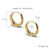 Hoop Earrings Fashion Small Round Circle For Women 925 Sterling Silver Geometric Bride Girl Party Wedding Jewelry Gift