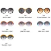 Sunglasses Fashion Oversized Round Glasses Luxury Designer Women's Vintage Square Colorful Frame Gradient For MenSunglasses