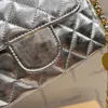 Borse a tracolla Designer da donna Metical Hobo Croissant Borsa a tracolla con catena Matelasse in metallo dorato con portamonete