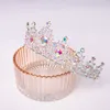 Diadèmes Vintage mariée mariage couronne baroque strass cristal couronne mariage cheveux accessoires or princesse casque mariée couronne Z0220