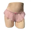 Underpants Woman Cute Polka Dot Panties For Man See Through Lolita Underwear Sissy Girly Unisex Ruffled Briefs